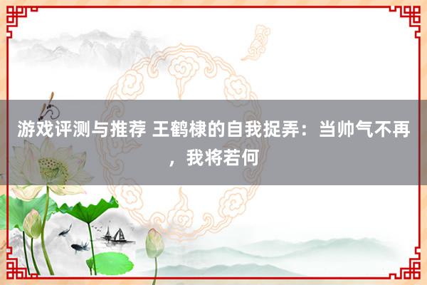 游戏评测与推荐 王鹤棣的自我捉弄：当帅气不再，我将若何