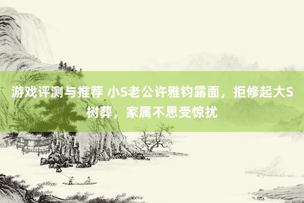 游戏评测与推荐 小S老公许雅钧露面，拒修起大S树葬，家属不思受惊扰